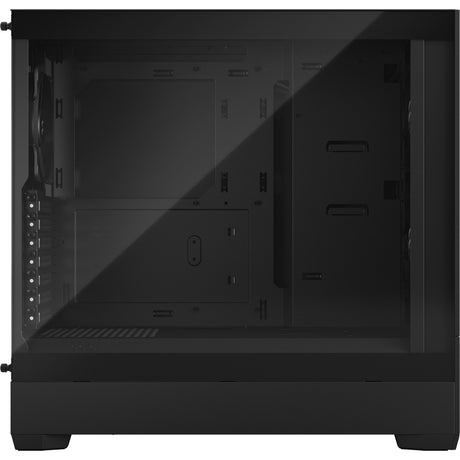 Obudowa midi tower w stylu fraktalnym pop air (czarna | 2x USB-A | szkło hartowane)
