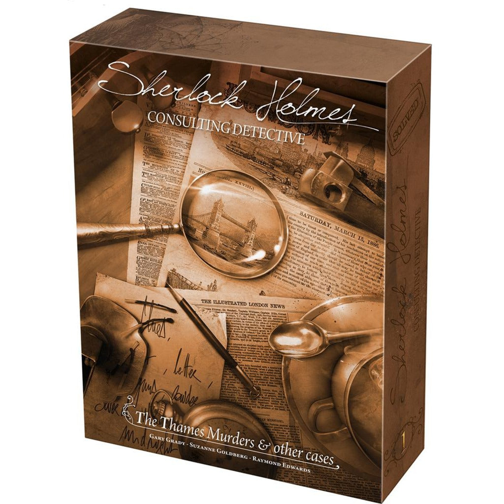 Asmodee Sherlock Holmes detektyw konsultacyjny: Tamiza morderstwa inne sprawy gra planszowa (angielski, 1–8 graczy, 60–90 minut, od 12 lat)