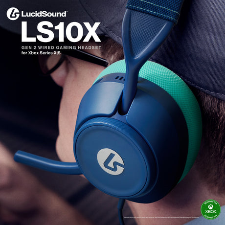 Przewodowy zestaw słuchawkowy do gier Powera Lucidsound LS10X Gen 2 — nauszny zestaw słuchawkowy do gier Mariner Blue (ciemnoniebieski jasnoniebieski, Xbox Series X|S, Xbox One, PC)