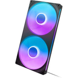 Wentylatory rdzeniowe Nzxt f280 rgb (czarne, 2 sztuki, 280 x 140 x 26 mm)