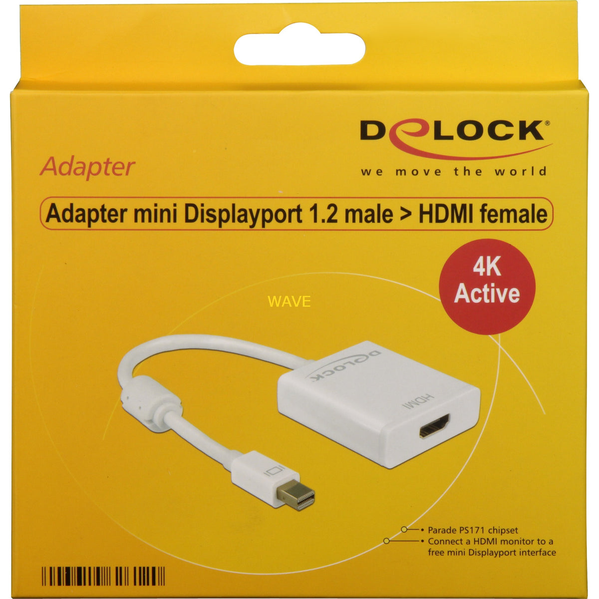 Delock mini displayport > adapter HDMI (biały, 0,2 metra, 4k)
