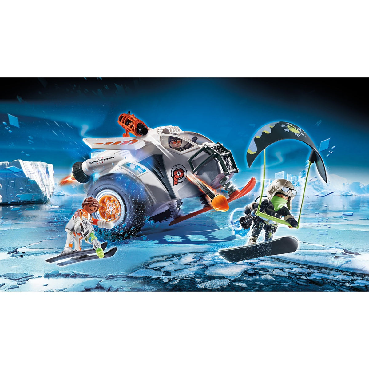 Playmobil najlepsi agenci - zabawki do budowania skuterów śnieżnych zespołu szpiegowskiego (70231)