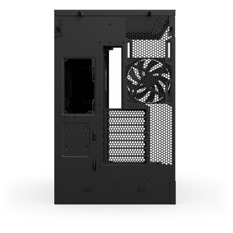 Obudowa midi tower Nzxt h9 flow (czarna (matowa) | 2x USB-A | 1x USB-C | szkło hartowane)