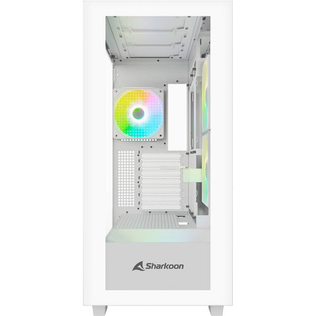 Sharkoon rebel c60 rgb obudowa midi tower (biała | 2x usb-a | 1x usb-c | rgb | szkło hartowane)