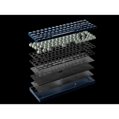 Keychron q16 on 8k klawiatura z przełącznikiem magnetycznym (niebieska, układ amerykański (qwerty), ultraszybka limonka, 65%, rgb, hot swap, 8k)