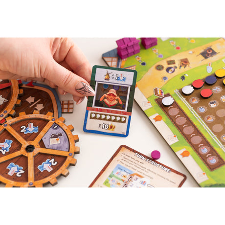 Kości planszowe Asmodee Windmill Valley - holenderska gra planszowa dla 1-4 graczy