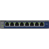 Przełącznik Netgear 8-portowy gigabit plus (gs108e-400eus) (szary, niezarządzany)