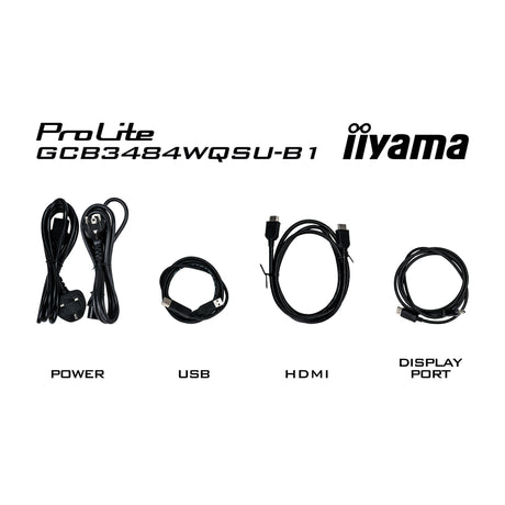 Iiyama G-Master Red Eagle GCB3484WQSU-B1 34 zakrzywiony ultrawide monitor do gier (czarny, 2x HDMI, Display Port, 2x USB-A, USB-B, 2x USB-C, 180 Hz)