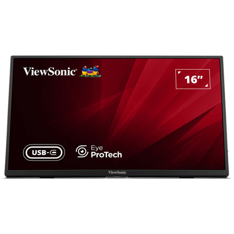 Lekki przenośny monitor Viewsonic VA1650 16 (czarny, 1x HDMI, USB-C)