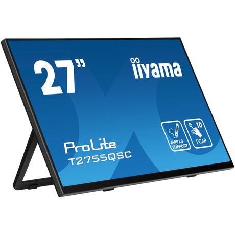 Monitor dotykowy Iiyama Prolite T2755QSC-B1 27 (czarny, HDMI, Display Port, 2x USB-A, USB-B)