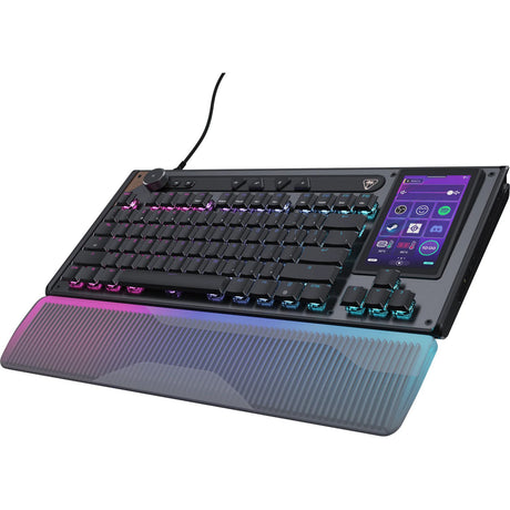 Turtle beach command series kb7-toetsenbord (zwart, us lay-out (qwerty), 80% (tkl), rgb, double shot pbt)