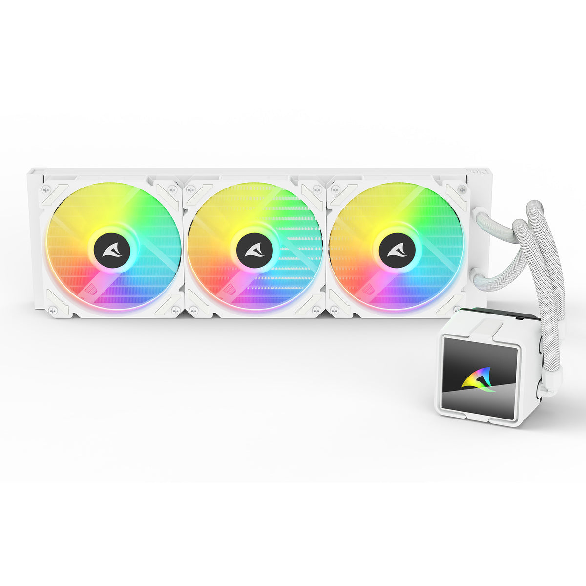 Chłodzenie wodne Sharkoon s60 argb (białe, 4-pinowe pwm)