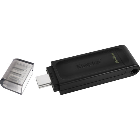 Pendrive Kingston Data Traveller 70 64 GB (czarny, dt70 64 GB, USB-C 3.2 gen 1)
