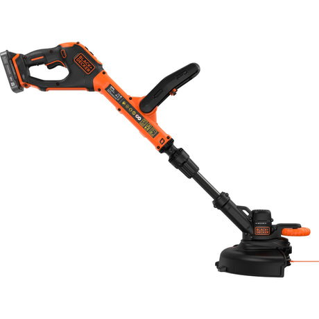 Podkaszarka Black+decker 18 V z 2 ostrzami i akumulatorową podkaszarką do trawy (czarno-pomarańczowa, 25 cm, bateria w zestawie)
