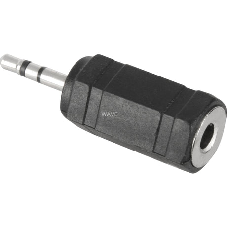 Adapter Goobay 2,5 mm męski jack > 3,5 mm żeński port (czarny srebrny, stereo)