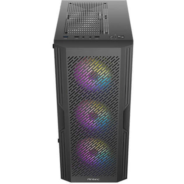 Obudowa midi tower Antec ax20 (czarna | 3x USB-A | szkło hartowane)