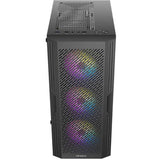 Obudowa midi tower Antec ax20 (czarna | 3x USB-A | szkło hartowane)