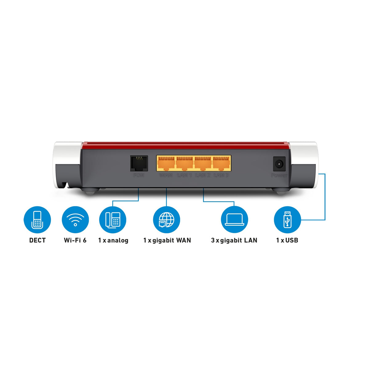 Fritz! router międzynarodowy box 4050 edycja (biało-czerwony, mesh wi-fi)