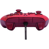 Kontroler Powera Advantage z kablem do serii Xbox x|s - red fire (czerwony, xbox series x|s, xbox one, PC)