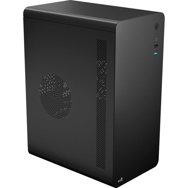 Obudowa mini tower Aerocool CS110 (czarna | 2x USB-A)
