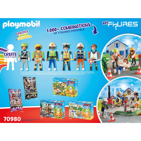 Figurki Playmobil - moje figurki: zabawki konstrukcyjne z misją ratunkową (70980)