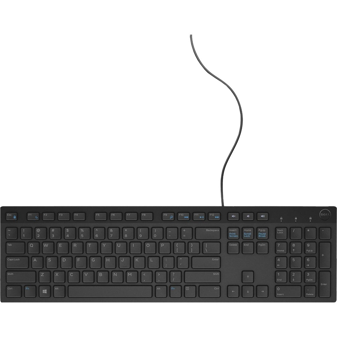 Klawiatura multimedialna Dell KB-216 (czarna, układ US (QWERTY))