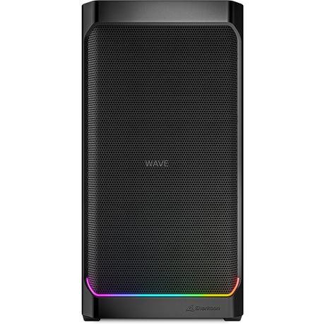 Obudowa mini tower Sharkoon mk4 rgb strip (czarna | 2x usb-a | 1x usb-c | rgb)