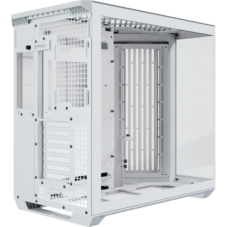 Obudowa midi tower Apnx v1-w-wt-v1 (biały kolor drewna | 2x USB-A | 1x USB-C | okienko)