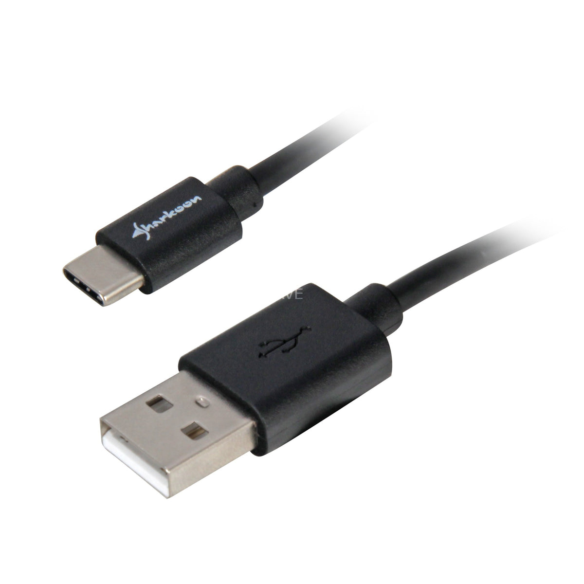 Kabel Sharkoon USB-A 2.0 - USB-C (czarny, 0,5 metra)