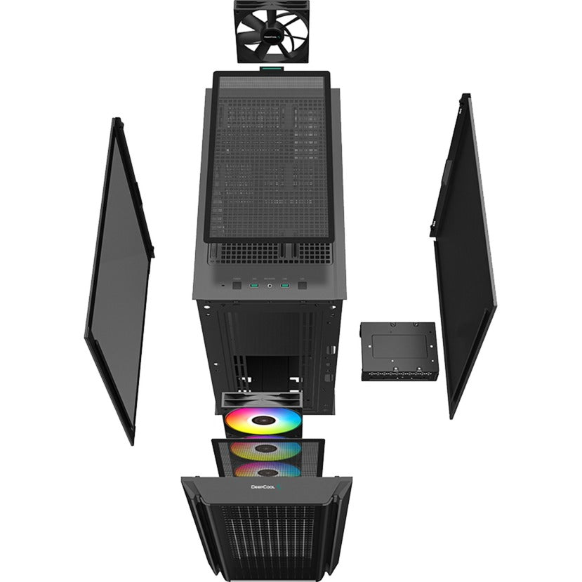 Obudowa midi tower Deepcool CG540 (czarna | 2x USB-A | okienko)