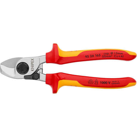Obcinak do kabli Knipex 95 26 165 165mm ze sprężyną otwierającą vde