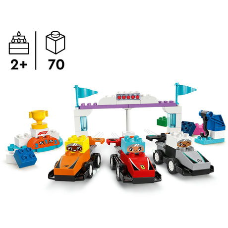 LEGO Duplo Town 10445 Samochody wyścigowe i kierowcy zespołu F1