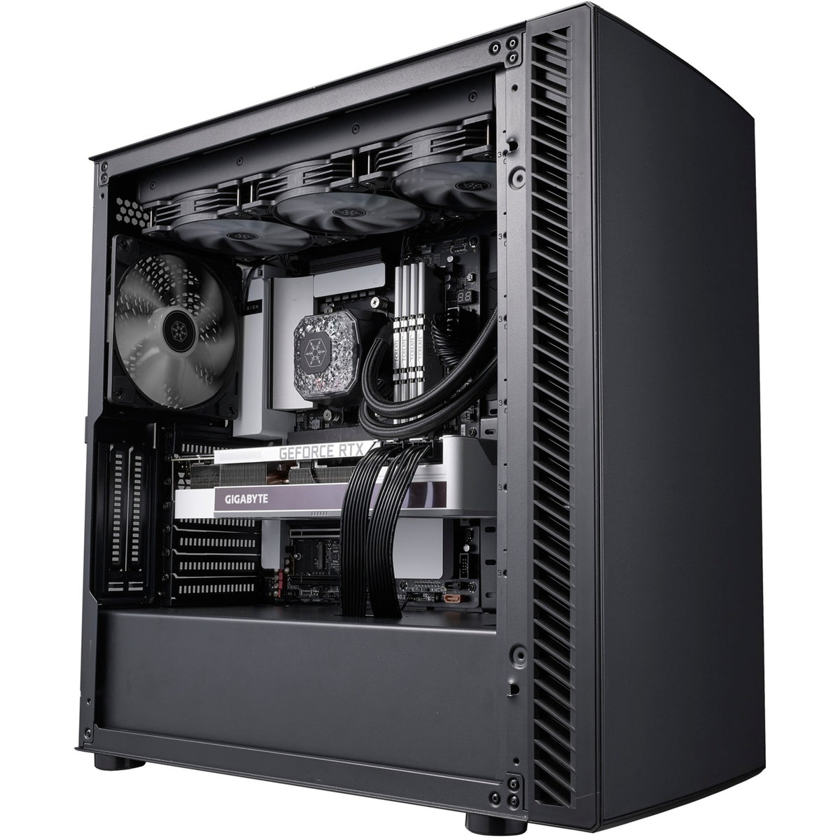 Obudowa midi tower Silverstone seta q1 (czarna | 2x USB-A | 1x USB-C)