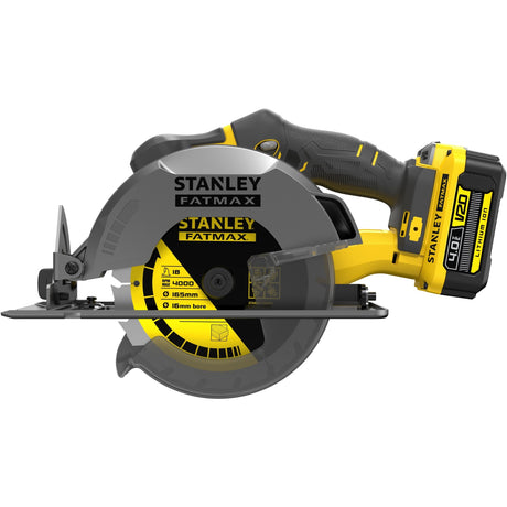 Ręczna piła tarczowa Stanley Fatmax v20 18 V (żółto-czarna, walizka, 2 akumulatory (2,0ah) i ładowarka (4a) w zestawie)