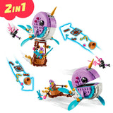 Lego dreamzzz - zabawka konstrukcyjna balonu narwala na ogrzane powietrze Izzie (71472)