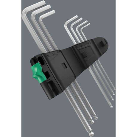 Zestaw kluczy sześciokątnych Wera 3950 9 hex-plus stal nierdzewna 1 (stal nierdzewna, 9 szt., 1,5 mm do 10 mm)