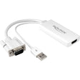 Delock Adapter VGA + audio > HDMI (biały, 0,25 m)