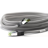 Kabel sieciowy Goobay kat. 8.1 s ftp (szary, 0,25 m)