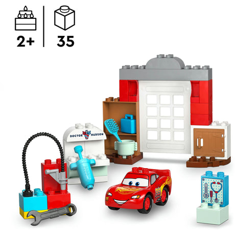 Lego Duplo Disney i Pixar Cars McQueens Wizyta w garażu dokumentów - 10456