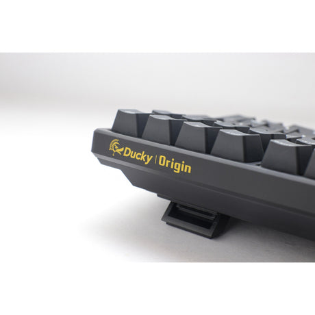 Klawiatura mechaniczna Ducky Origin Phantom Black (czarna, układ US (QWERTY), Cherry MX Speed Silver, 100%, hot swap, podwójne klawisze pbt)