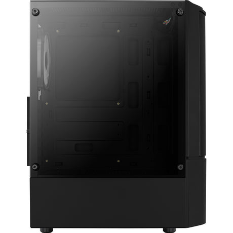 Obudowa midi tower Aerocool Quantum Mesh v3 (czarno-szara | 3x USB-A | RGB | okienko)