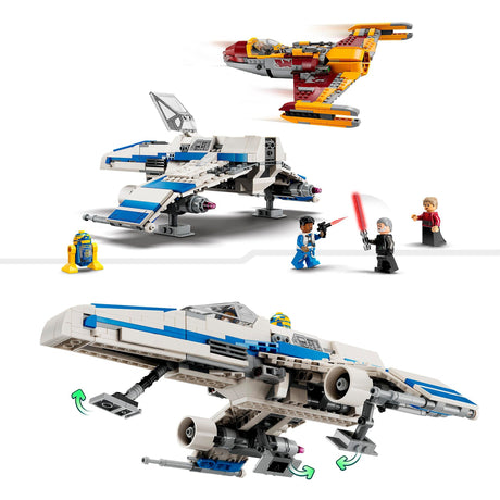 Lego star wars - nowa republika e-wing kontra myśliwiec Shin Hati's Starfighter (75364)