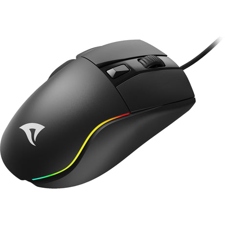Mysz do gier Sharkoon Skiller sgm35 (czarna, 400 - 6400 dpi, diody rgb)