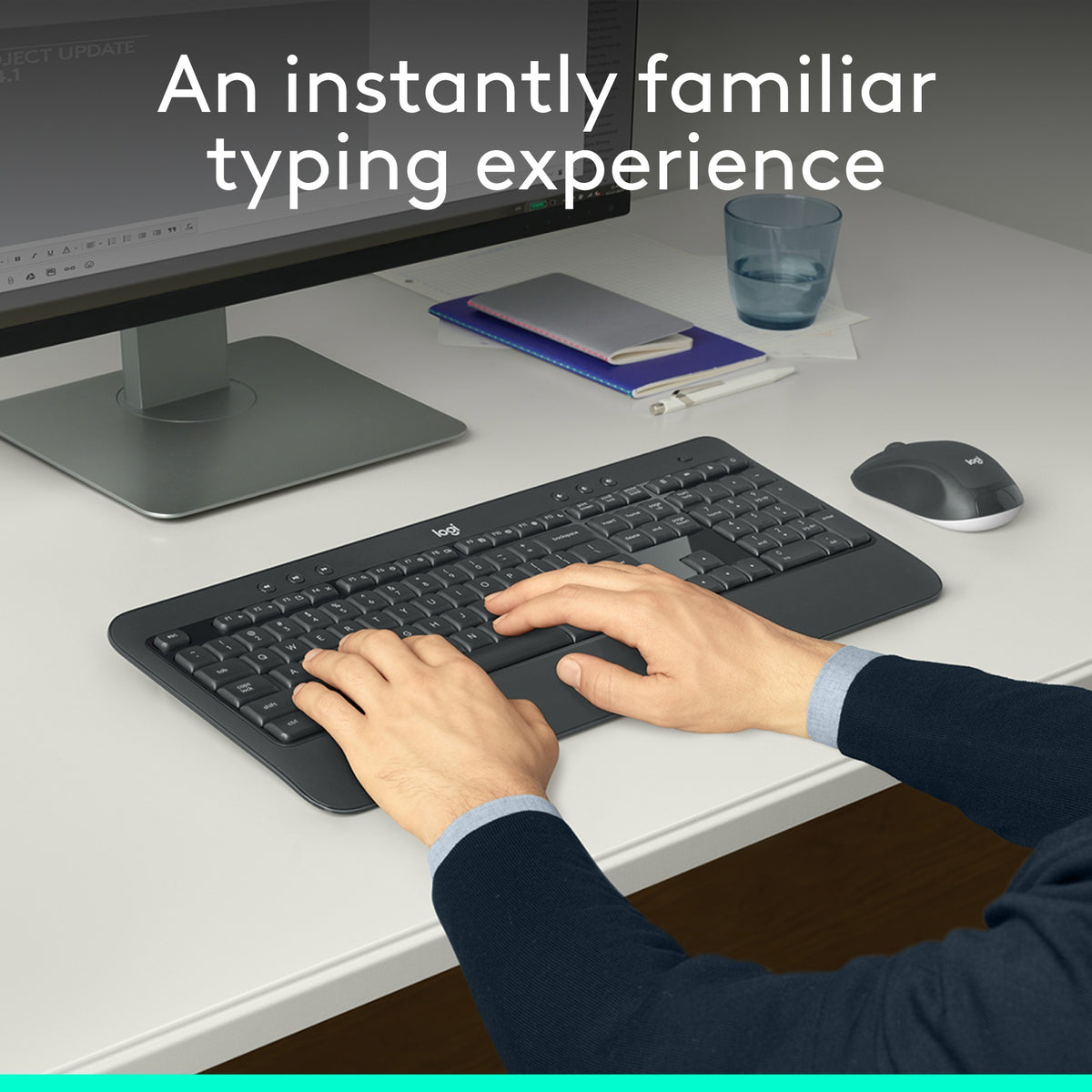 Zestaw bezprzewodowej klawiatury i myszy Logitech mk540 qwerty