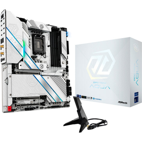 Płyta główna Asrock Z890 Taichi Aqua Socket 1851 (czarna, RAID, 10 GB-LAN, 5 GB-LAN, Wi-Fi 7, BT, dźwięk, E-ATX)