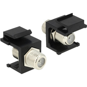 Delock moduł Keystone f żeński > f żeński adapter (czarny, 86350)