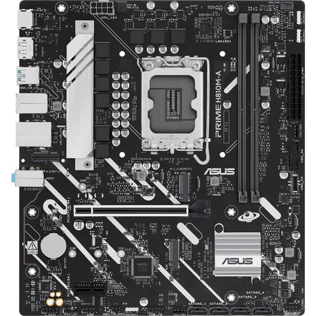 Płyta główna Asus Prime H810M-A-CSM z gniazdem Socket 1851 (RAID, GB-LAN, dźwięk, µATX)