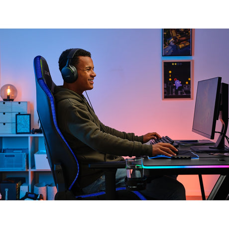 Biurko do gier Trust GXT 709 Luminus RGB (czarne)
