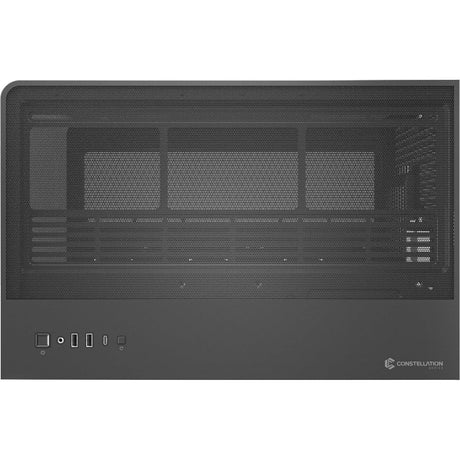 Antec c8 curve drewniana obudowa midi tower (kolor czarnego drewna | 2x USB-A | 1x USB-C | szkło hartowane)