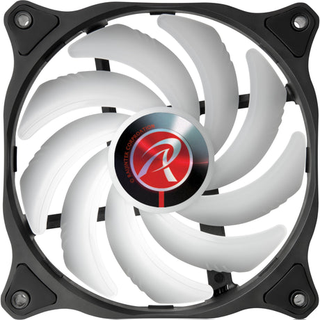 Wentylatory Raijintek eos 12 rbw add-2 rgb (czarne, 2 sztuki, 120 x 120 x 25 mm, pwm)